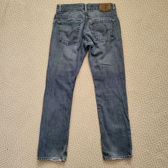 Levis 511 Skinny Blue Jeans Boys 16 Reg 28x28 Denim Mens Blue Slim - Picture 8 of 9